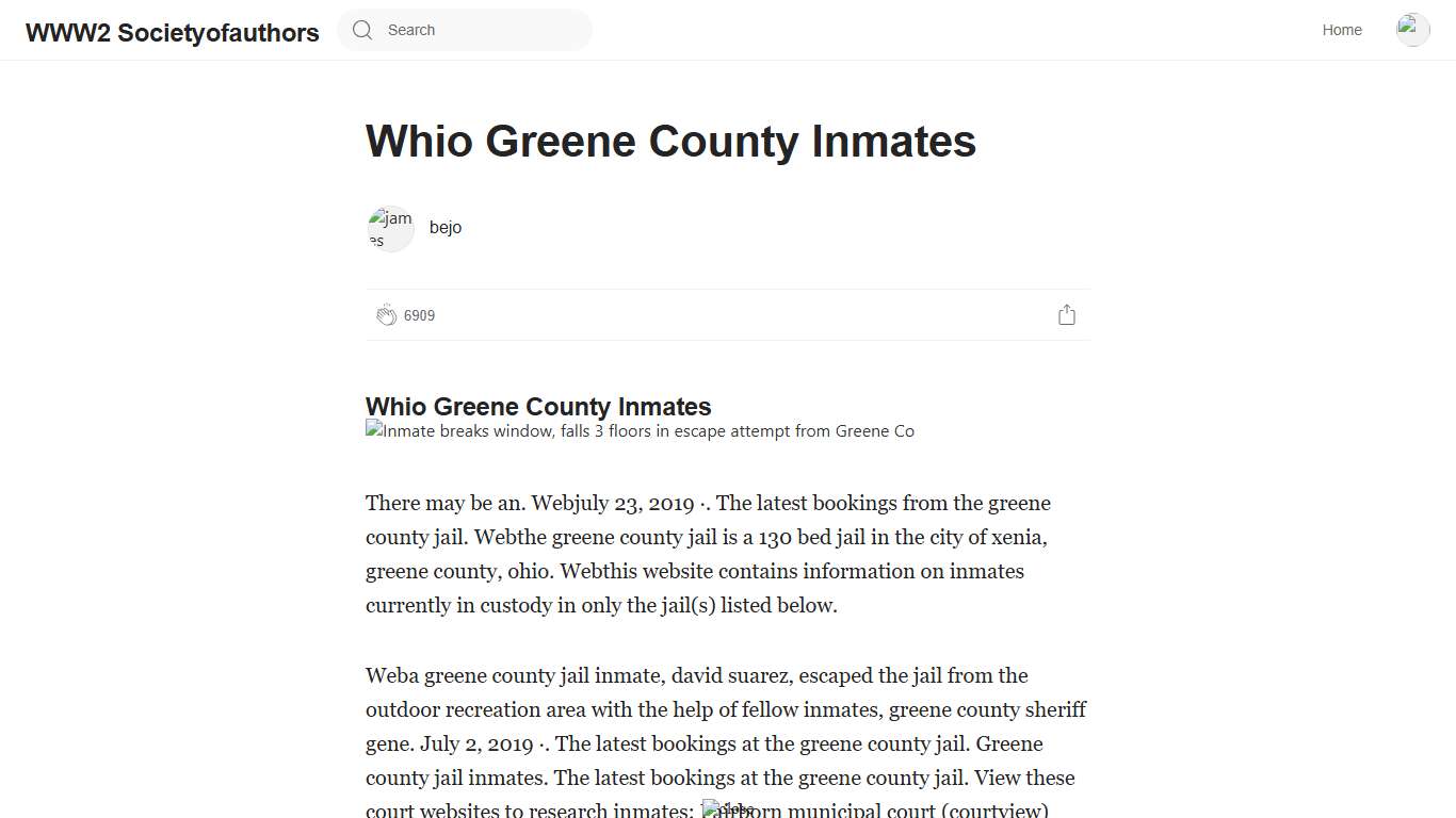 Whio Greene County Inmates